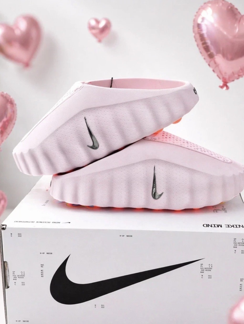 ***Runs Small*** Women's Unisex Size 11 Nike Mind 001 Pink Pearl Slide Mule
